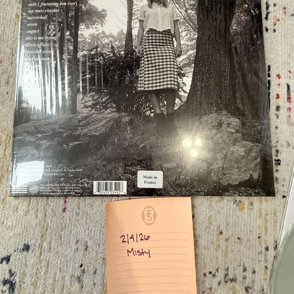 Taylor Swift Folklore Vinyl - Picture 2 of 9